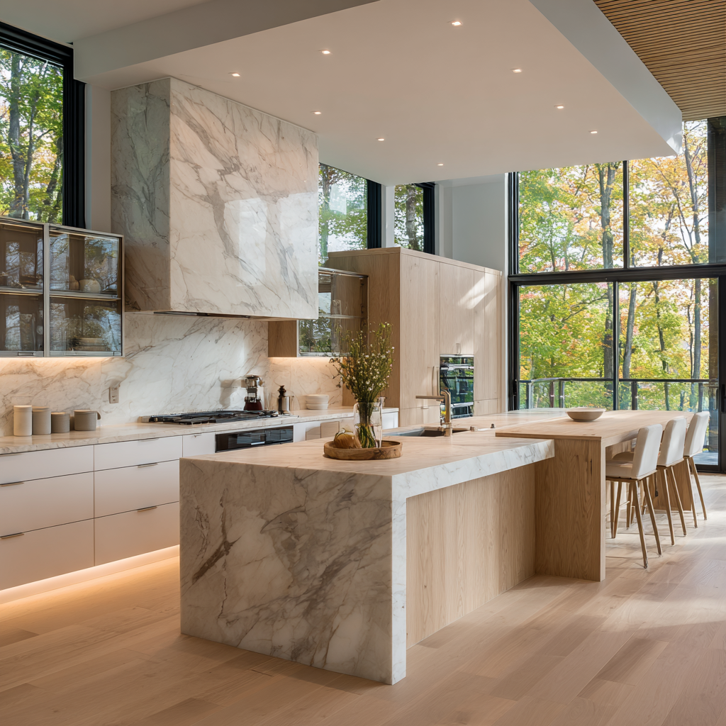 Custom architectural millwork and cabinetry in a luxury Toronto kitchen