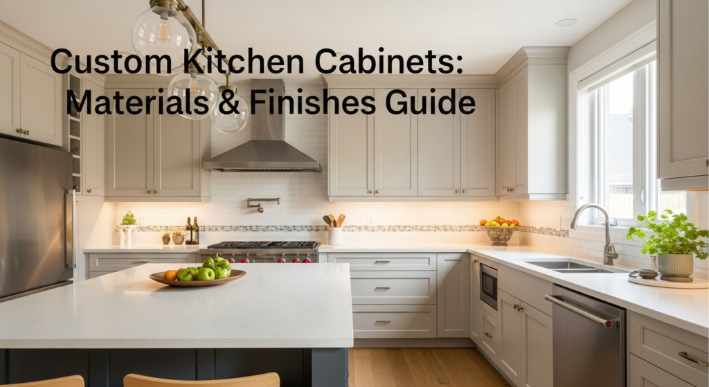 Custom Kitchen Cabinets Toronto: Materials & Finishes Guide